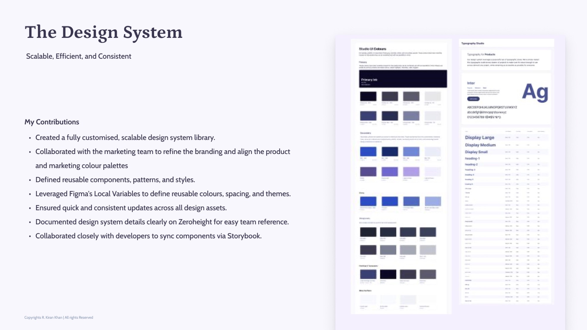 The 1datapipe design system — token-based, documented in Zeroheight, delivered via Storybook.